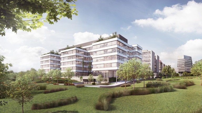 Nová administrativní budova F2 v přípravě